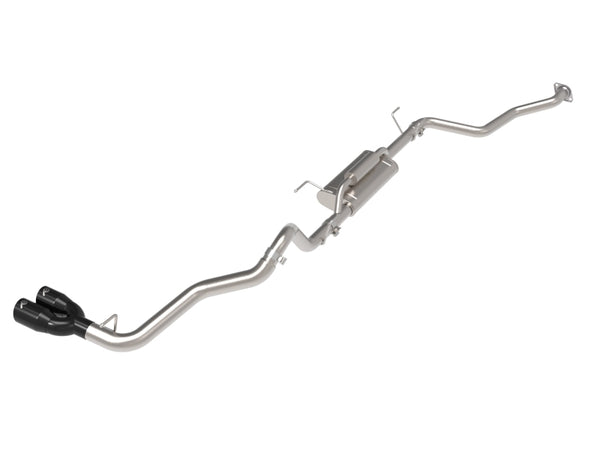 L4-2.4L (t) Vulcan Series 2.5in to 3in Cat-Back w/ Black Tip — 24-25 Toyota Tacoma