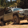 Rock Sliders Passenger Side Black Pwdercoat Steel — 05-23 Toyota Tacoma