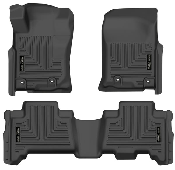 WeatherBeater Black Front & 2nd Seat Floor Liners — 2013 Toyota 4Runner