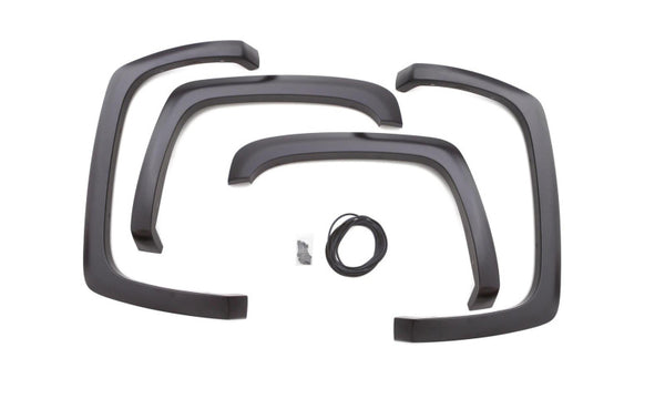 SX-Sport Style Smooth Elite Series Fender Flares - Black (4 Pc.) — 16-17 Toyota Tacoma