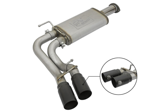 Rebel Exhausts Cat-Back SS 16 V6-3.5L w/ Black Tips — Toyota Tacoma