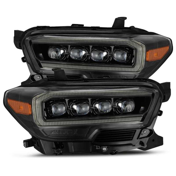 NOVA LED Projector Headlight Plank Style Alpha Black w/Activation Light — 16-20 Toyota Tacoma