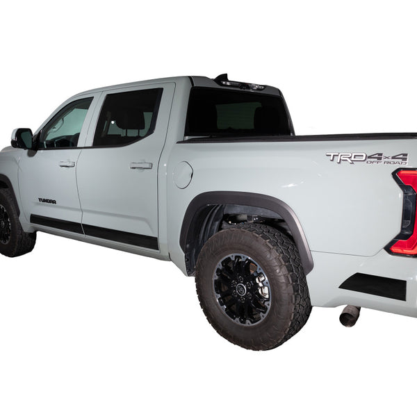 CrewMax (4.5in Tall 5 Pcs) Black Platinum Rocker Panels — 22-24 Toyota Tundra
