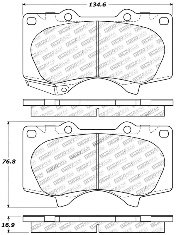 Performance Front Brake Pads — 03-09 Lexus GX470