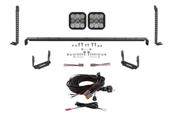 SS5 Stealth Grille LED 2-Pod Kit Sport - White Combo — 14-23 Toyota 4Runner