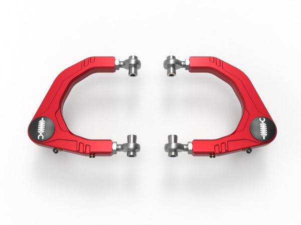 Control Upper Control Arms - Red Anodized Billet Aluminum — 05-23 Toyota Tacoma