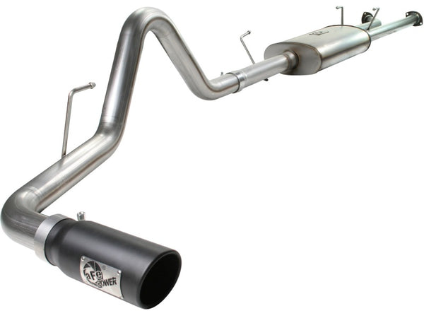 MACHForce XP Exhaust Cat-Back SS-409 V8-5.7L w/ Black Tip — 07-09 Toyota Tundra