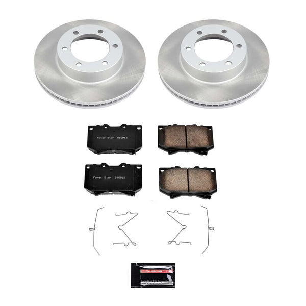 Semi-Coated Rotor Kit Front — 00-02 Toyota Tundra