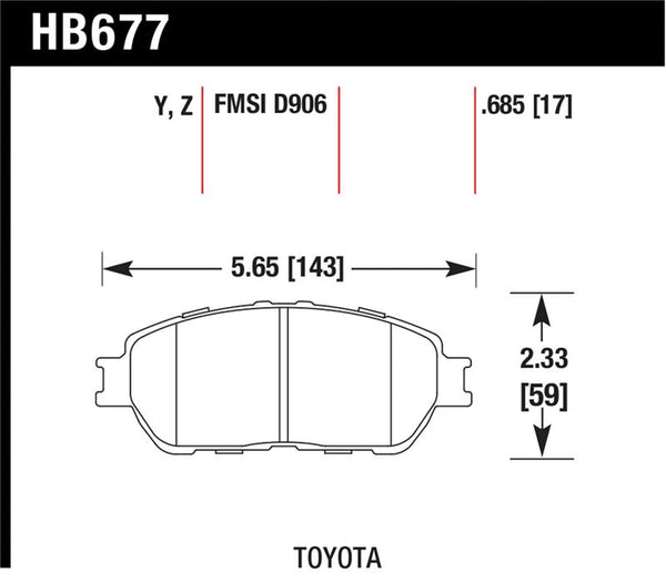 Lexus /04-06 ES300/330 Toyota 98-12 /Adynl Models Street Perf Ceramic Ft — 02-03 Toyota Tacoma