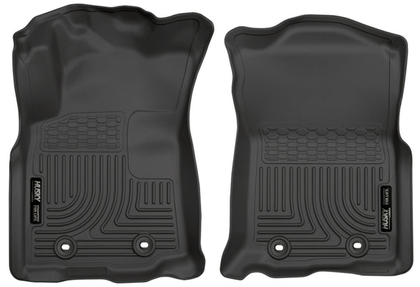 WeatherBeater Black Front Floor Liners Double Cab — 2018 Toyota Tacoma