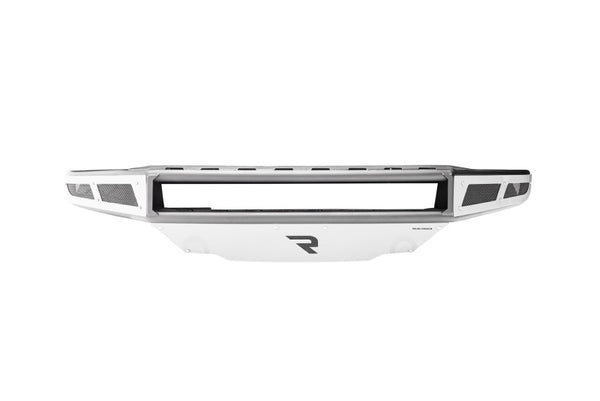 M-RDS Front Bumper - Tex. Black w/Silver Skid Plate — 06-17 Toyota FJ Cruiser