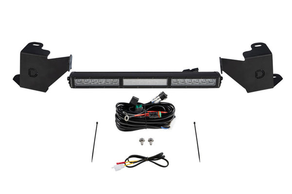 Stealth Bumper Light Bar Kit - White Combo — 2022 Toyota Tundra