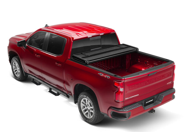 (5ft. Bed) Hard Fold Tonneau Cover - Black — 16-23 Toyota Tacoma