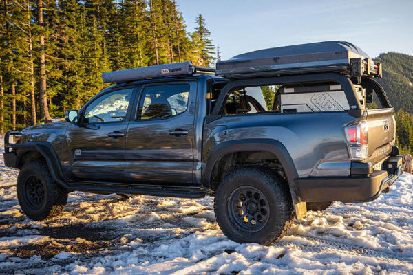 Bed Rack - Black Aluminum — 16-23 Toyota Tacoma