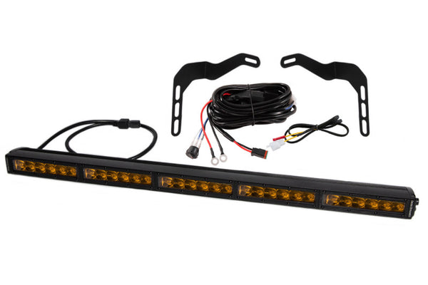 SS30 Stealth Lightbar Kit - Amber Driving — 14-21 Toyota Tundra