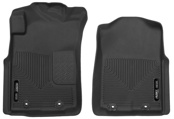 Pickup(Crew Ext Std Cab) X-Act Contour Black Front Floor Liners — 12-14 Toyota Tacoma