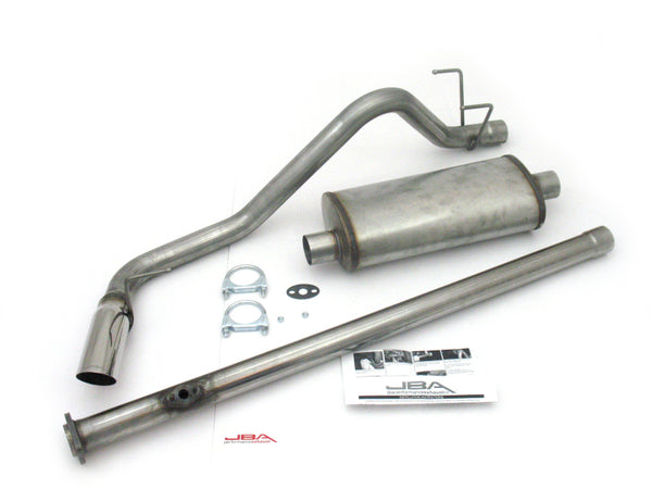 (Xtra Cab) 2.4L/2.7L 409SS Pass Side Single Exit Cat-Back Exhaust — 95-99 Toyota Tacoma