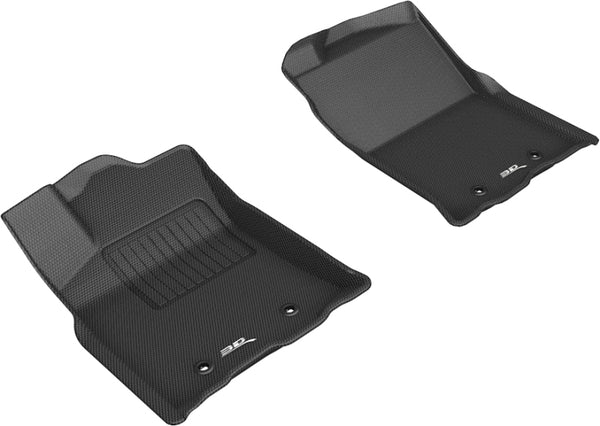 Access/Double Cab Kagu 1st Row Floormat - Black — 2018-2020 Toyota Tacoma