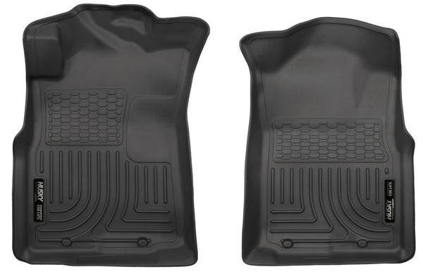 Crew/Extended/Standard Cab WeatherBeater Front Black Floor Liners — 05-15 Toyota Tacoma
