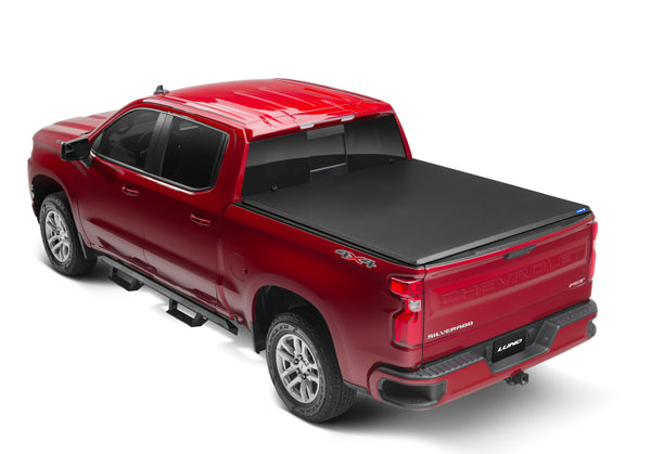(5ft. Bed) Hard Fold Tonneau Cover - Black — 16-23 Toyota Tacoma