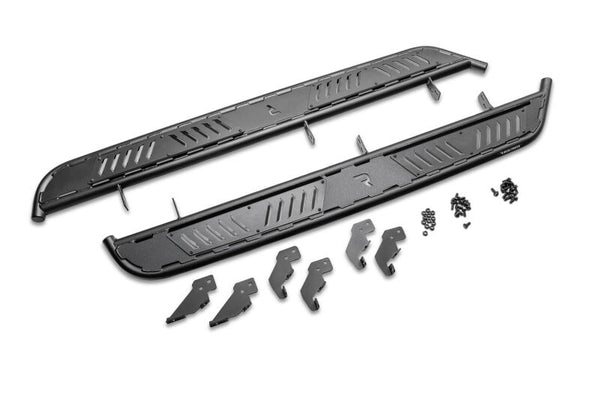 CrewMax Roan Running Boards - Textured Black — 2022 Toyota Tundra
