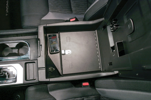 Console Safe W/ Keyed Lock For W/ Flow Thru Console — Toyota Tundra