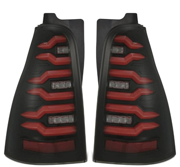 LUXX-Series LED Tail Lights- Black/Red — 03-09 Toyota 4Runner