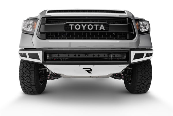 M-RDS Front Bumper - Gloss Black w/Silver Skid Plate — 14-17 Toyota Tundra