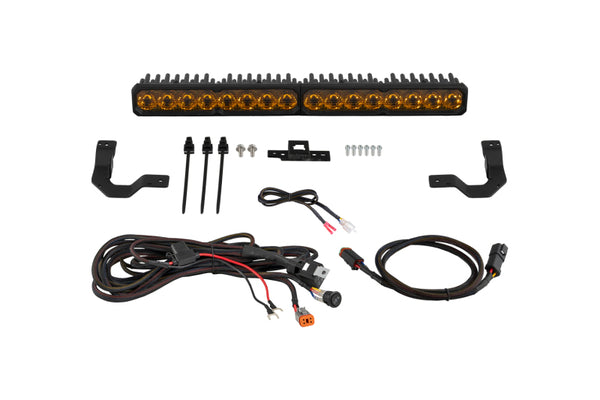 TRD Grille Lightbar SS20 Pro Yellow Driving 3000K — 2024-2026 Toyota Tacoma