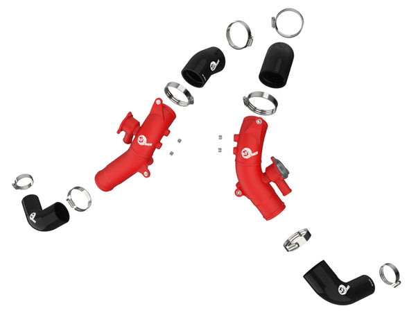 (J300) V6-3.5L (tt) BladeRunner 2.5in Aluminum Hot Charge Pipe - Red — 2022 Toyota Land Cruiser