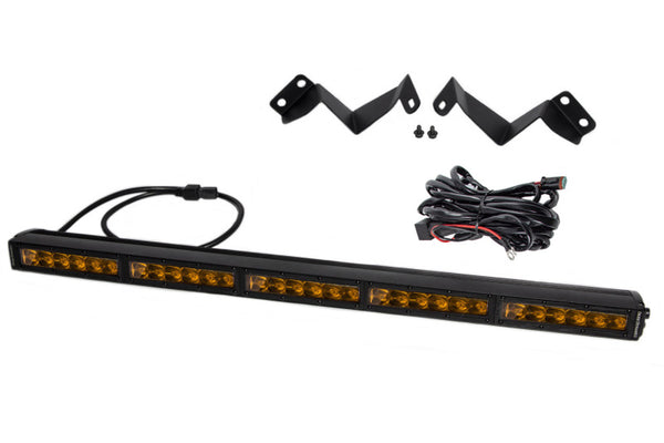 SS30 Stealth Lightbar Kit - Amber Driving — 16-21 Toyota Tacoma