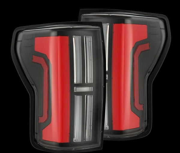 Nova-Series LED Tail Lights - Black Red — 07-13 Toyota Tundra