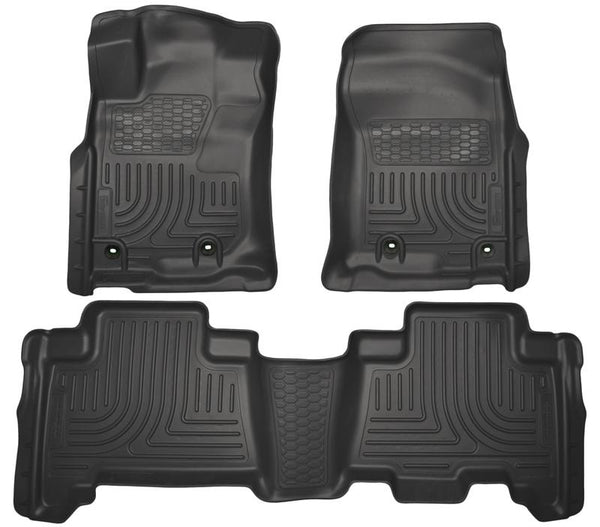 WeatherBeater Black Front & 2nd Seat Floor Liners — 2013 Toyota 4Runner