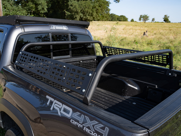 Overland Bed Bars - 11 Bars Molle Panel Powder Coat Finish — 05-23 Toyota Tacoma