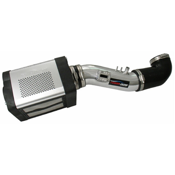 4.7L V8 w/ Power Box Polished Power-Flow Air Intake System — 05-06 Toyota Tundra
