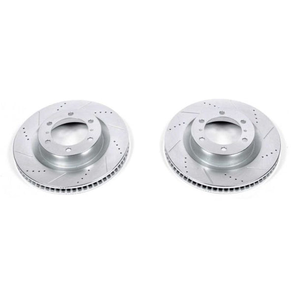 Evolution Drilled & Slotted Rotors Front - Pair — 10-24 Toyota 4Runner
