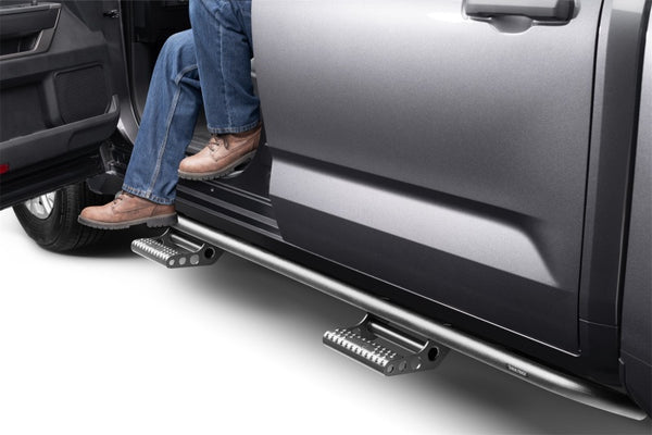 RKR Step System CrewMax - Tex. Black - 1.75in — 2022 Toyota Tundra