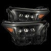 NOVA-Series LED Proj Headlights Alpha-Blk w/Actv Light & Seq. Sig + DRL — 2024+ Toyota Tacoma