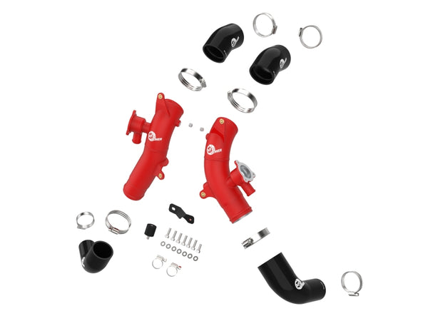 V6-3.4L Hybrid BladeRunner 2.5in Aluminum Hot Charge Pipe - Red — 23-24 Toyota Sequoia