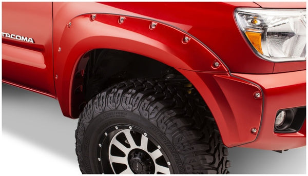 Fleetside Pocket Style Flares 4pc 73.5in Bed - Black — 12-15 Toyota Tacoma