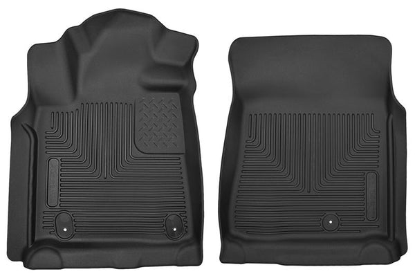 Pickup(Crew Ext Std Cab) X-Act Contour Black Front Floor Liners — 07-11 Toyota Tundra