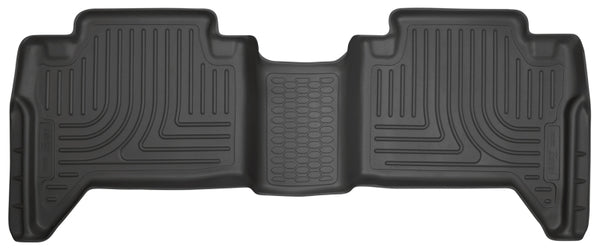 WeatherBeater 2nd Row Black Floor Liners Crew Cab — 2016 Toyota Tacoma