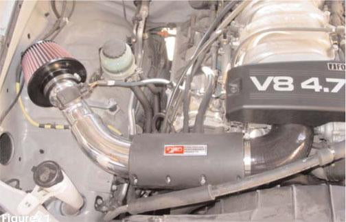 4.7L V8 & Power Shield only Polished Power-Flow Air Intake System — 00-04 Toyota Tundra