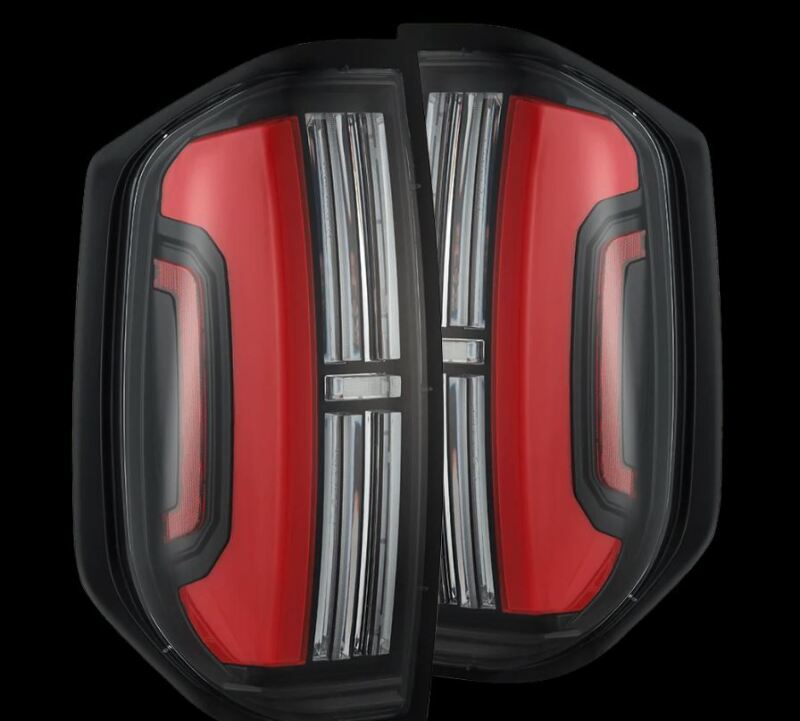 Nova-Series LED Tail Lights - Black Red — 14-21 Toyota Tundra