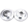 Evolution Drilled & Slotted Rotors Front - Pair — 16-21 Toyota Land Cruiser