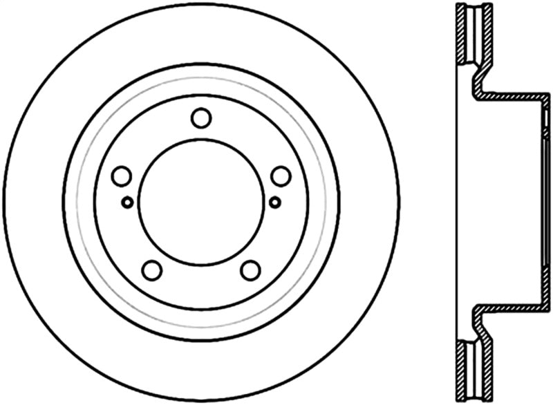 Slot / Slotted Right Front CRYO Rotor — 08-12 Toyota Sequoia