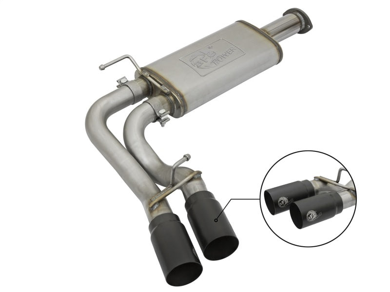 Rebel Exhausts Cat-Back SS 16 V6-3.5L w/ Black Tips — Toyota Tacoma
