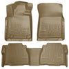 Double/CrewMax Cab WeatherBeater Combo Tan Floor Liners — 2012 Toyota Tundra