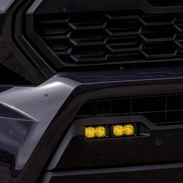 S2 Sport Dual Fog Pocket Light Kit - Baja Amber — 2024+ Toyota Tacoma