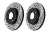 Front Left Slotted & Drilled Rotor — 07-09 Toyota Tundra